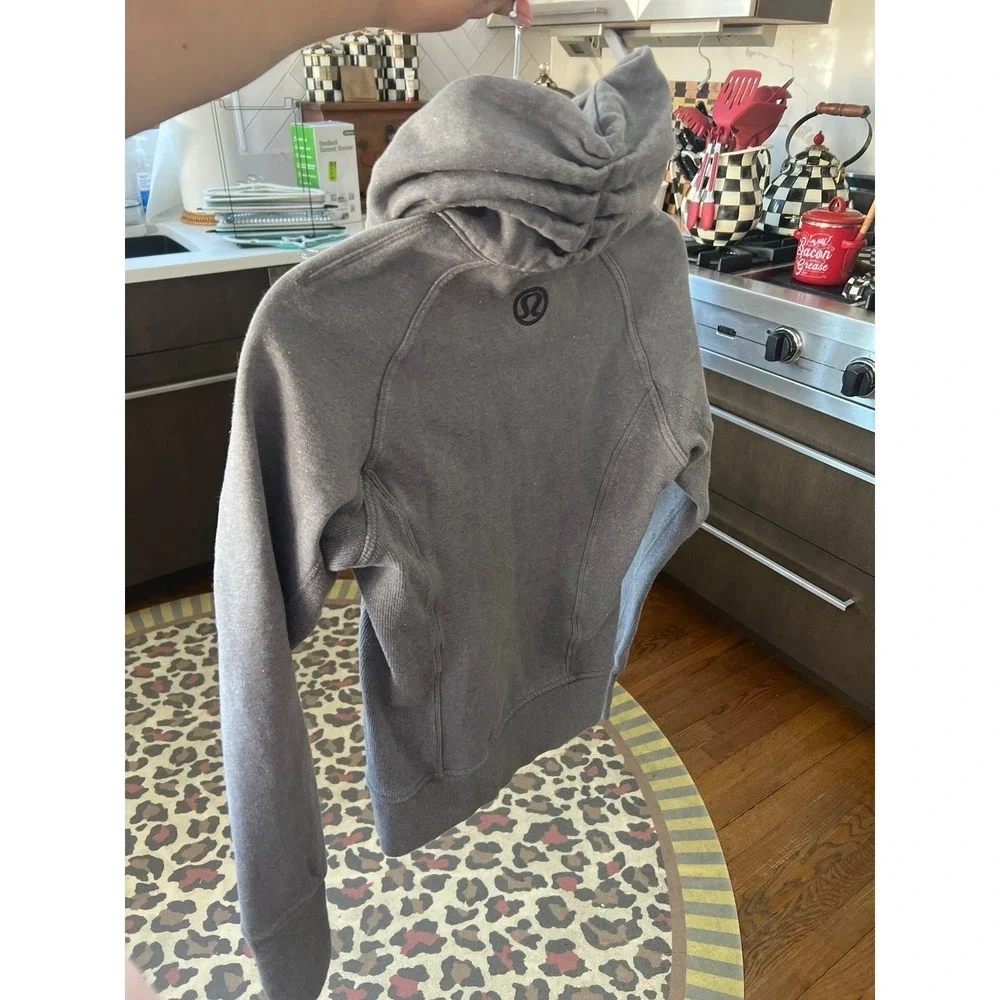 Lululemon Scuba zip-up hoodie grey sparkle/shimmer women's‎ 4